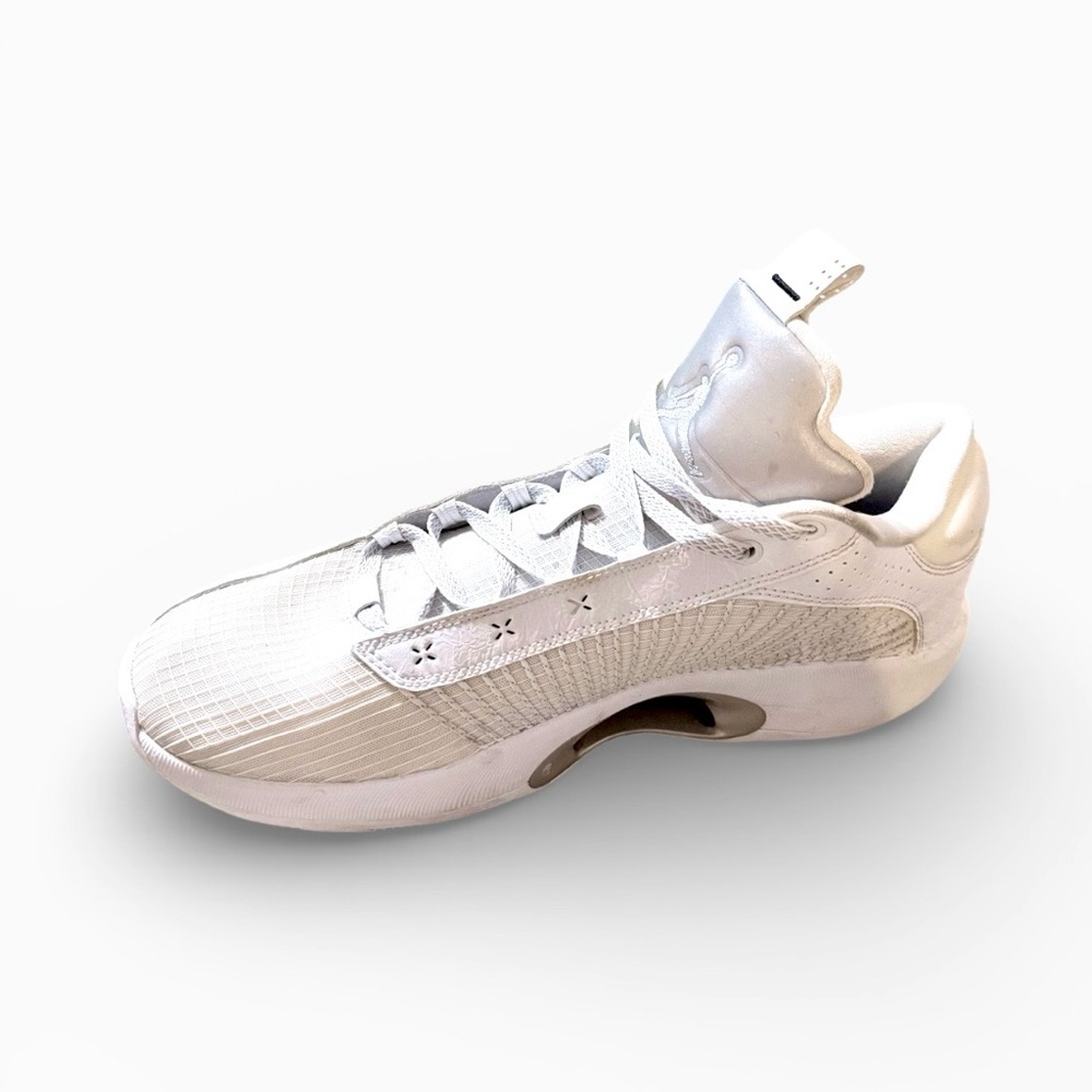 Air Jordan XXXV 35 PF Low White Metallic Silver CW2459100 - Picture 2 of 8